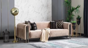 Ottoman Dreisitzer-Sofa mit Bettfunktion 